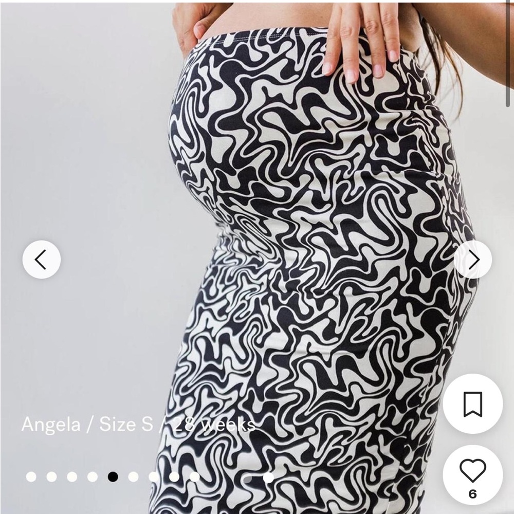 Storq 92% Modal !! Classic Pencil Skirt in Mellow Swirl Double Lined Knee Length